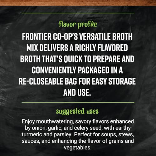 Frontier Vegetarian Broth Powder Pouch, 6.98 Ounce