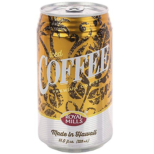 [Pack Of 24] Royal Mills Iced Coffee Drink, Coffee Drink Made In Hawaii, Ready To Drink - 11 Fl Oz