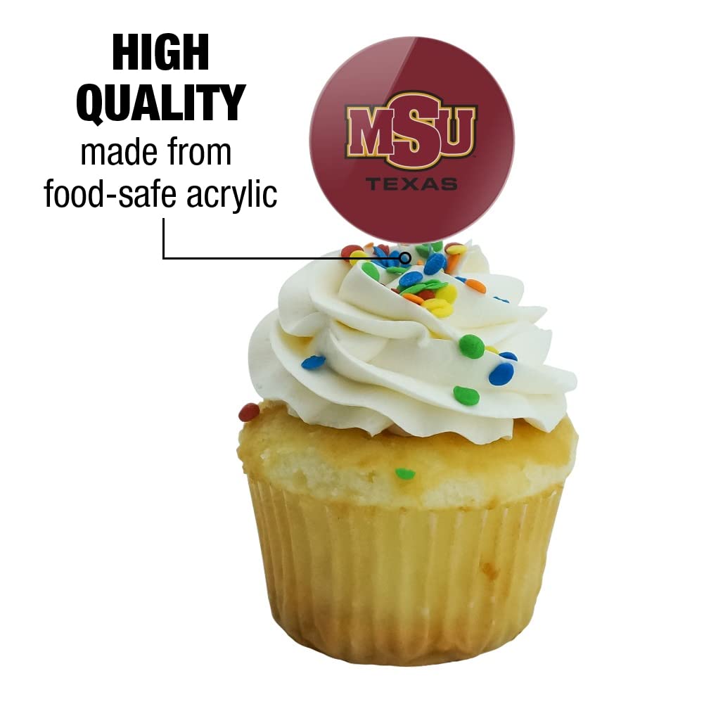 Midwestern Sate Primary Logo Cupcake Picks Toppers Decoration Set Of 6