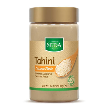 Seda Tahini - Whole Sesame Paste, 32 oz | Paleo, Keto, Gluten-Free, Vegan