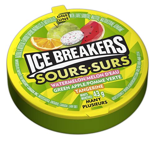 Ice Breakers Sour Fruits, 43g/1.5oz Pucks, (6ct) {Imported from Canada}