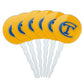 New York City College of Technology Secondary Logo Cupcake Picks Toppers Decoration Set of 6