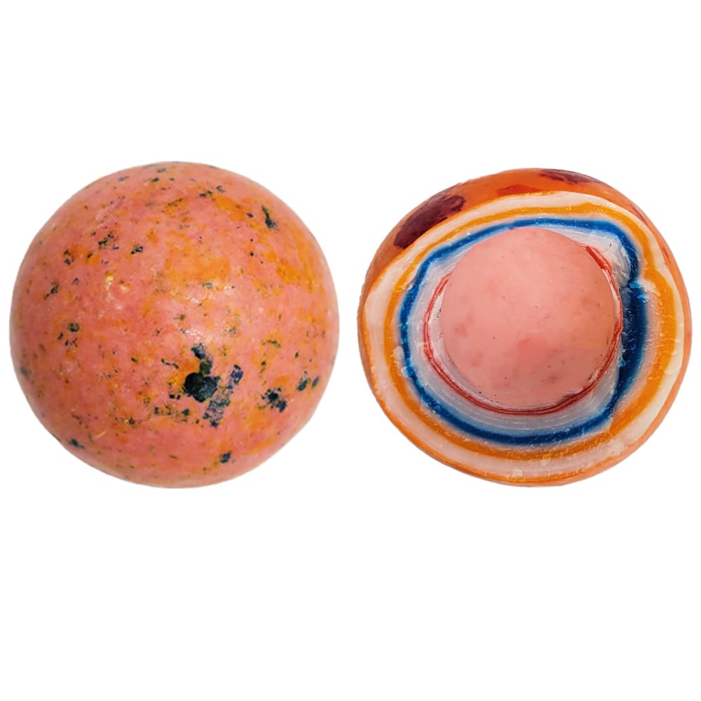 Fruidles Jumbo Psychedelic Jawbreaker Candy, 2 1/4 Inches, White, Kosher Certified, Single