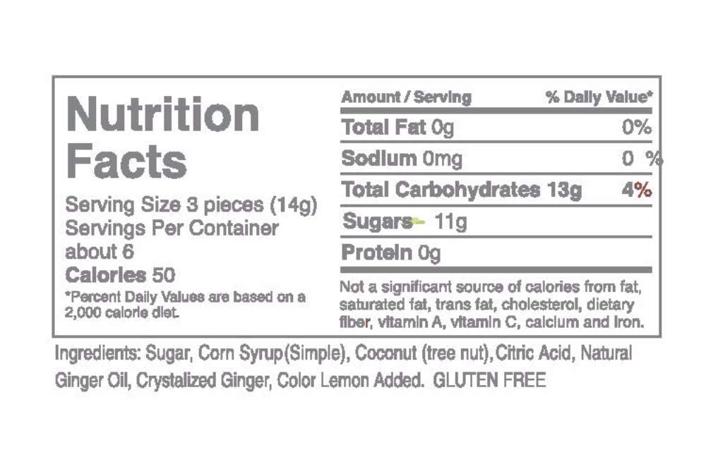 Butterfields Candy - Gourmet, Old-Fashioned GINGER Buds Hard Candy | Gluten Free | Made with 100% Real, Pure Cane Sugar | Handcr