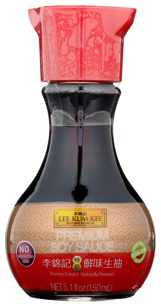 Lee Kum Kee Premium Light Soy Sauce (5.1 oz - 1 Pack), No Preservatives, All-Purpose Seasoning, Perfect for Marinades, Stir-Fryi