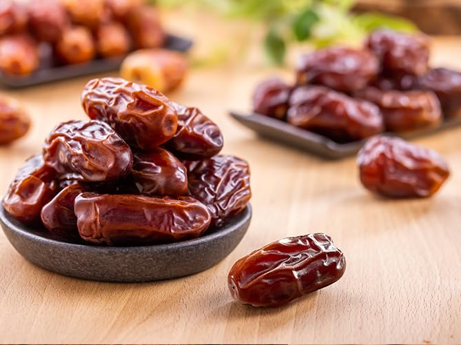 Jomara Khidri Whole Dates | 4.4 lbs / 2 Kg | No Sugar Added, Natural Dried Dates | Healthy Dried Fruit for Snacking and Cooking