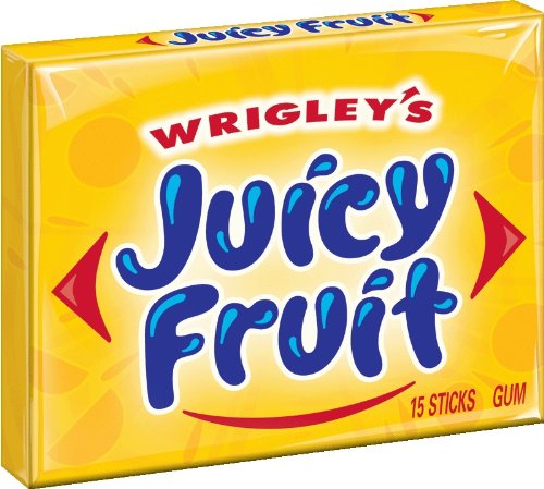 Juicy Fruit Original Chewing Gum, 15 Piece Pack (20 Packs)