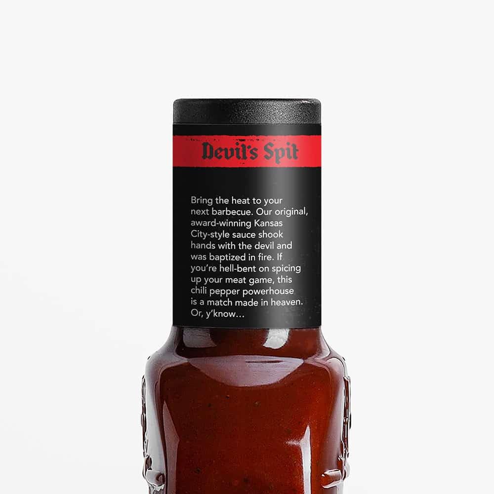 Famous Dave's Devil's Spit BBQ Sauce - 6 Pack (114 oz) - Smoky & Spicy Flavor for Grilling and Marinating