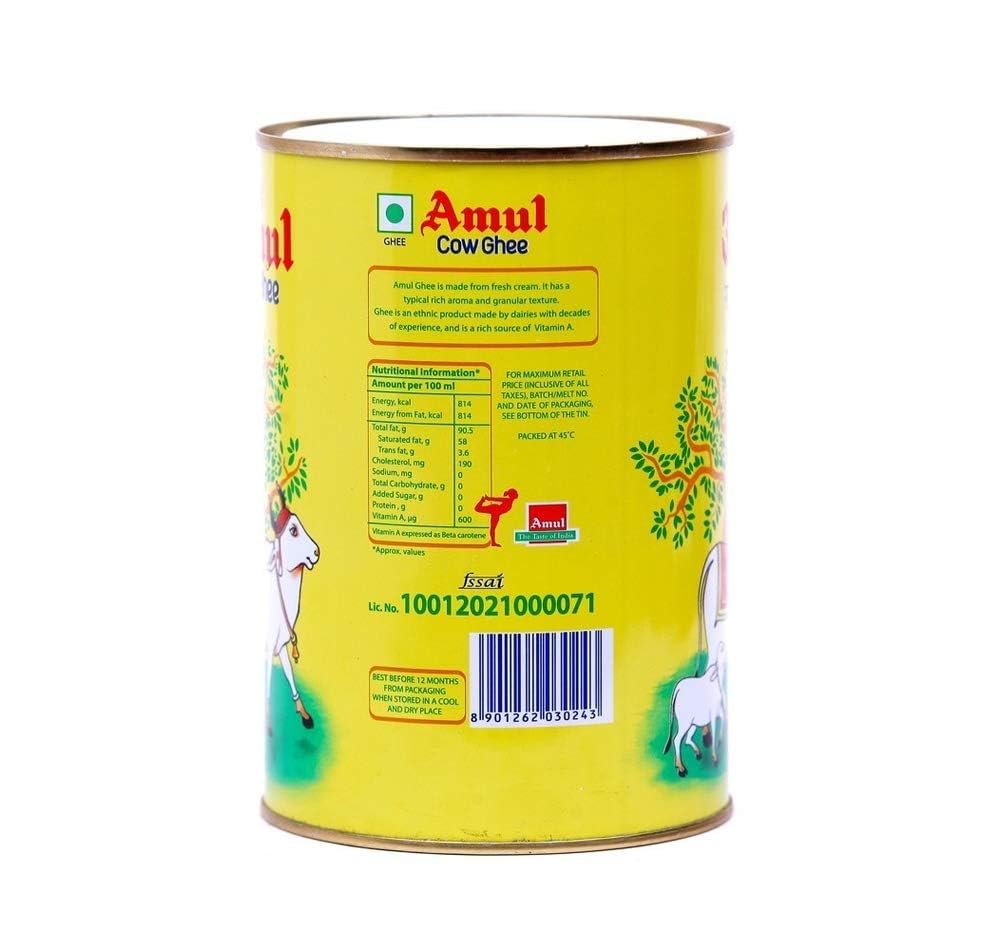 Amul Cow Ghee Tin, 1000Ml