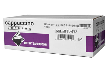 Cappuccino Supreme English Toffee Instant Cappuccino Mix 6 x 2 lbs