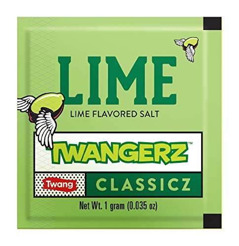 Twangerz Snack Topping, Lime, 1 Gram Packets (Pack Of 200)