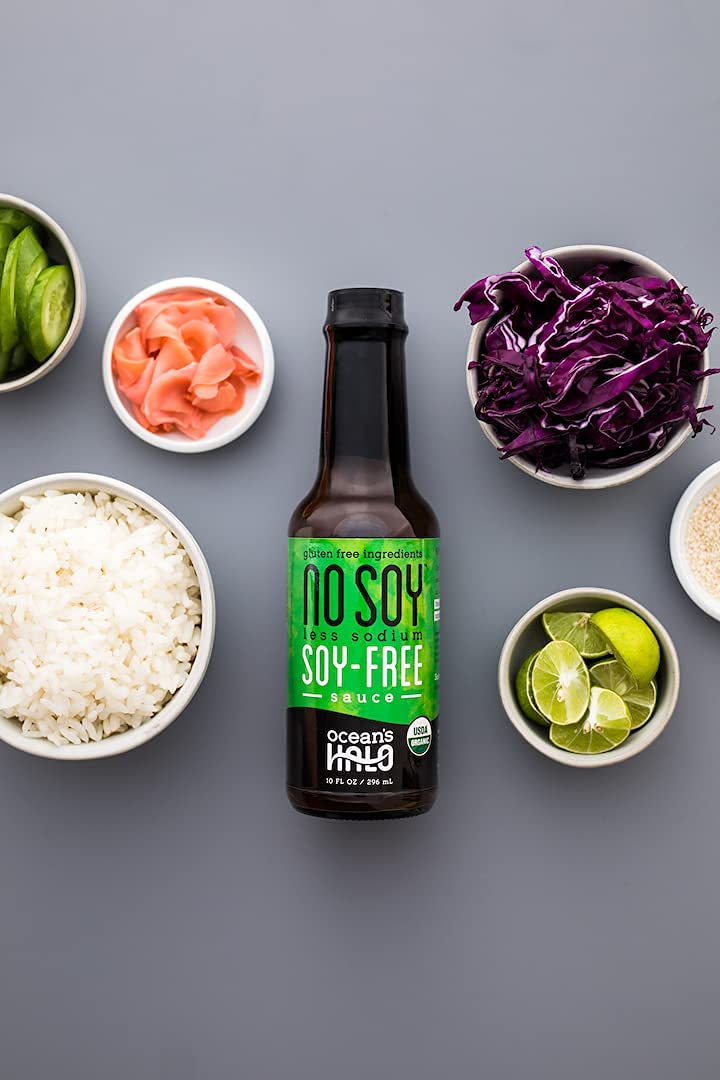 2 bottles of Less Sodium NoSoy (soy-free) sauce by Oceans Halo