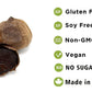 Orgnisulmte Whole Black Garlic Bulbs - Fermented 90 Days, All Natural, 8.82 Oz - Black Garlic Cloves Made in Canada