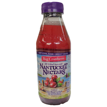 Nantucket Nectars Big Cranberry Cocktail, 15.9 fl oz, Pack of 12 Plastic Bottles