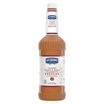 Hellmanns Vinaigrette Salad Dressing, Charred Tomato & Garlic, Gluten Free, 32 oz, Pack of 6