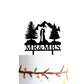 Mountain Wedding Cake Topper, Outdoors Wedding Cake Topper, Mr & Mrs Kiss Cake Topper, Hiking Wedding Cake Topper, Forest Theme