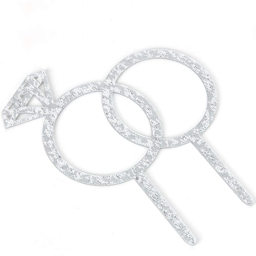 Diamond Ring Cake Topper - Engagement - Wedding - Bridal Shower - Valentine Party Decoration
