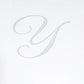 Hortense B. Hewitt Wedding Accessories Script Initial Cake Top, Letter Y