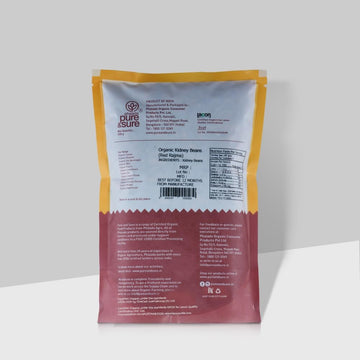 Pure & Sure Organic Rajma, Kidney Bean Dry | Healthy & Wholesome Food, Organic Pulses | Rich In Fiber, High Protein, No Preserva