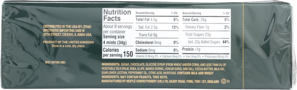 After Eight Mint Chocolate Thins (30 Mints - 300g/10.5oz, PACK - 2)
