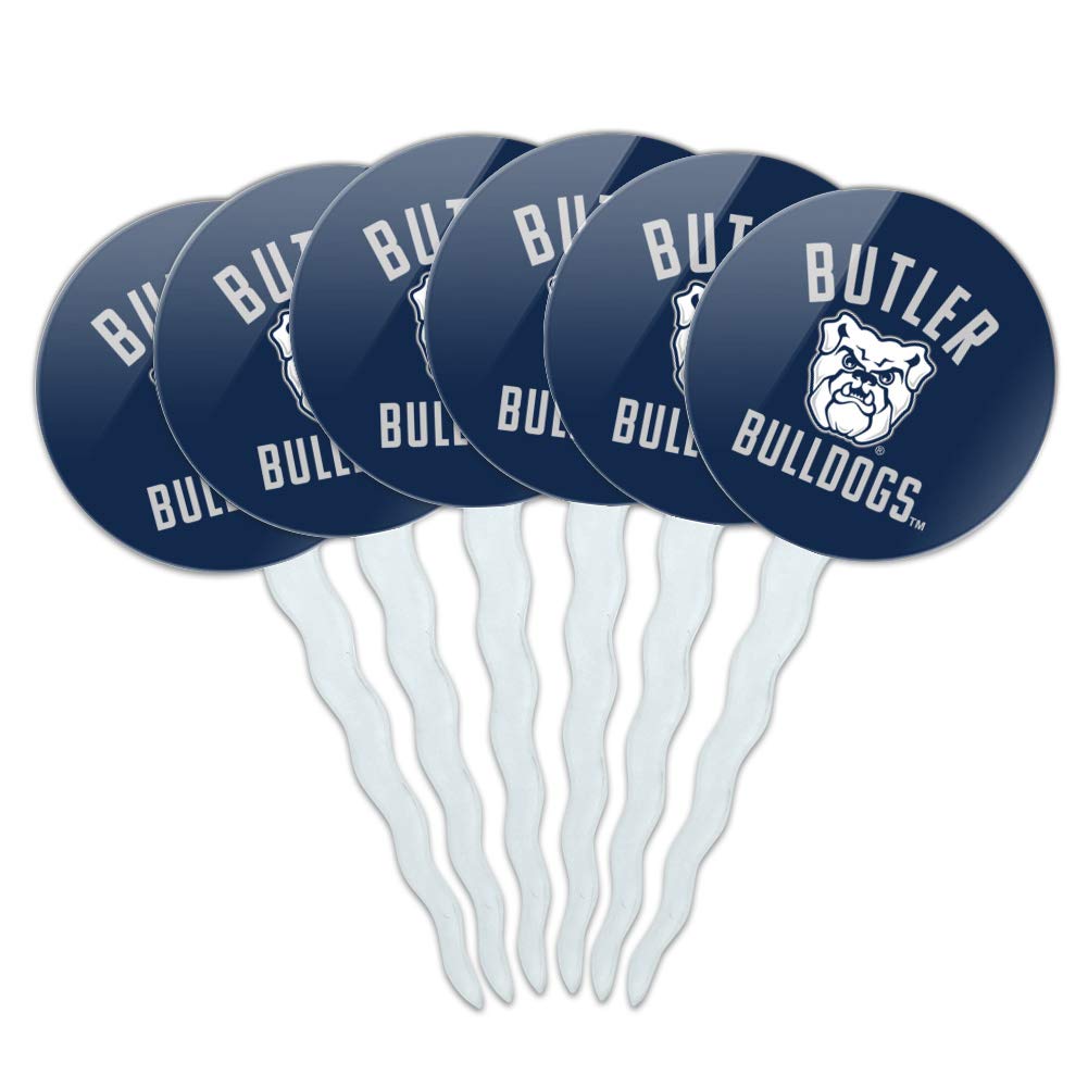 GRAPHICS & MORE Cupcake Picks Set of 6, Acrylic, Butler University, Model CUPCAKE.ROUND.CLCBUT.Z006481_8