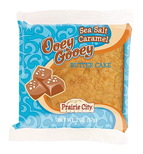 Prairie City Bakery Sea Salt Caramel Ooey Gooey Butter Cake, 1 Box, 10 Cakes