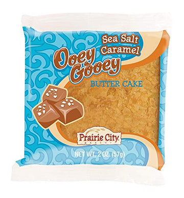 Prairie City Bakery Sea Salt Caramel Ooey Gooey Butter Cake, 1 Box, 10 Cakes