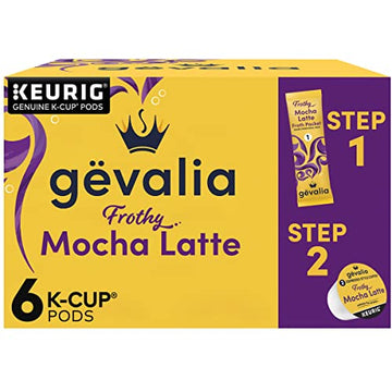 Gevalia Frothy 2-Step Mocha Latte Espresso Keurig K-Cup