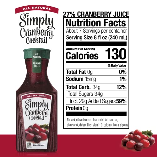 SMPLY JCE CRANBERRY CKTL (6x52.00)