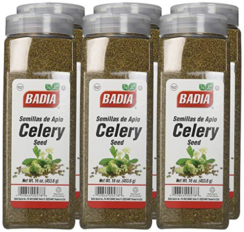Badia Spices inc Seas  Celery Seed  Whole  16-Ounce (Pack of 6)