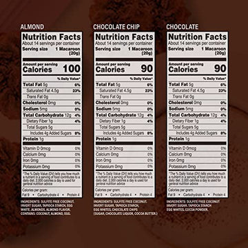 Manischewitz Gluten Free Macaroons 10Oz (3 Pack Variety) Chocolate Chip, Almond, And Chocolate | Kosher For Passover, Lactose Fr