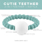 Ryan And Rose Cutie Teether Rattle (Seaglass)
