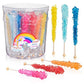 Candy Envy - Magical Rainbow Rock Candy Sugar Sticks - 36 Indiv. Wrapped - Assorted Colors