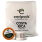 Fresh Roasted Coffee Costa Rican Tarrazu Medium Roast Compostable Envipods 12 Count for Keurig K Cup Brewers