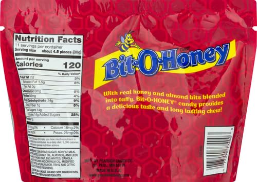 Pearsons Bit O Honey Honey Chewy Candy Pieces Rectangle Bit O Honey 11.5 Oz - 0077290774001
