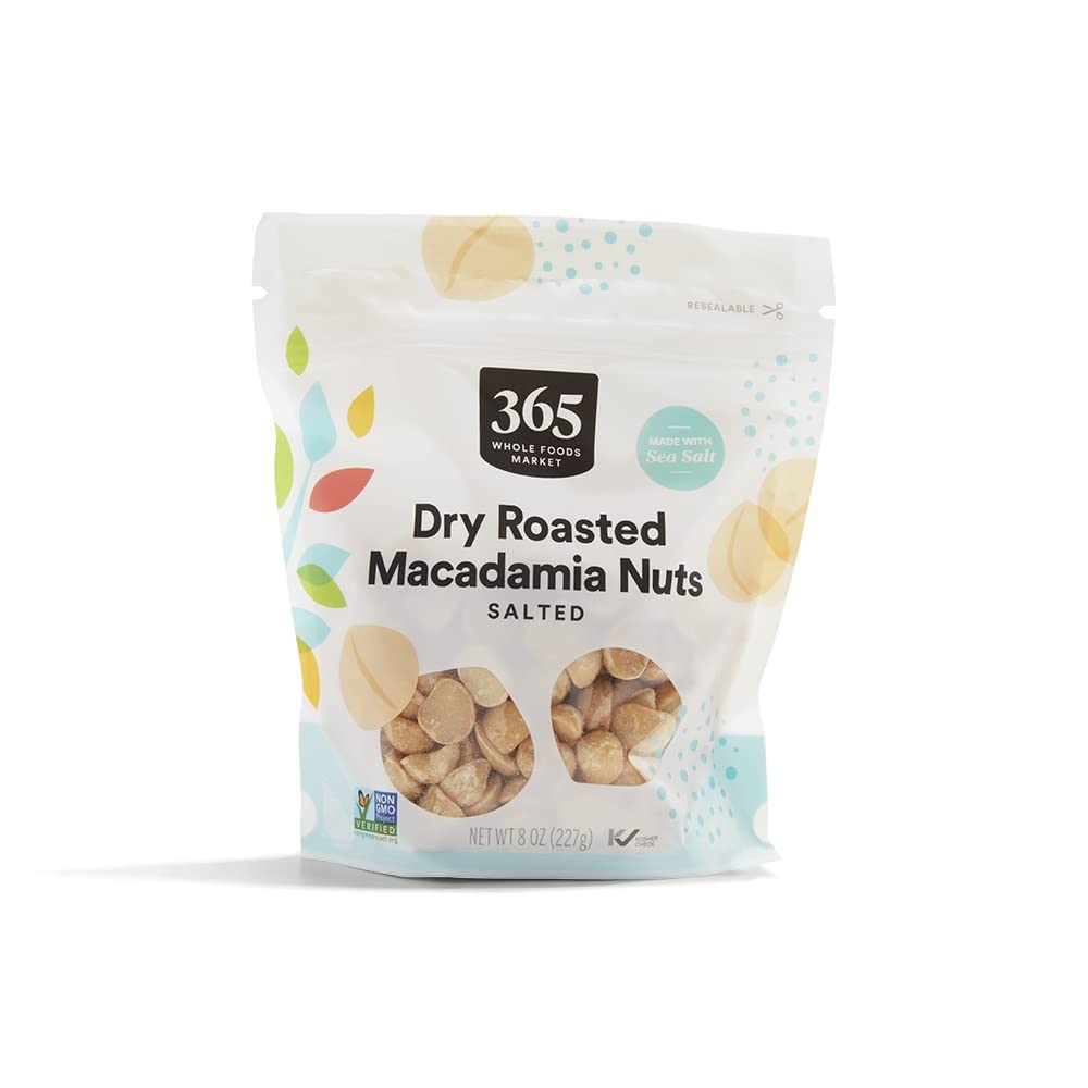 365 by Whole Foods Market, Roasted And Salted Macadamia Nuts, 8 Ounce