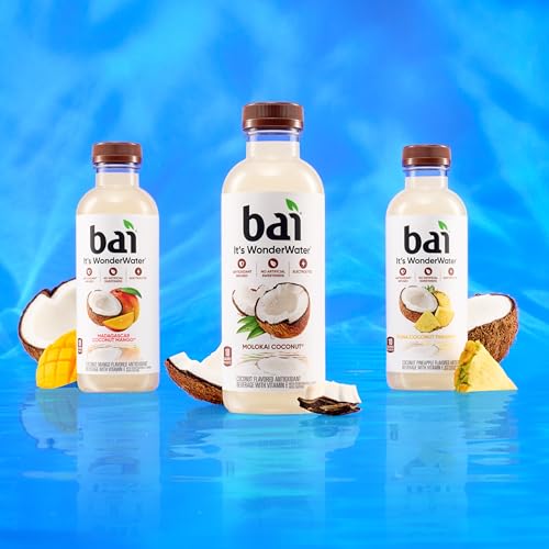 Bai Antioxidant Infused Water Beverage  Madagascar Coconut Mango  with Vitamin C and No Artificial Sweeteners  18 Fluid Ounce Bottle  12 Pack