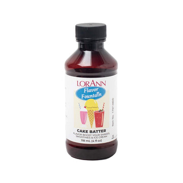 Lorann Cake Batter (White) Flavor Fountain, 4 Oz Bottle