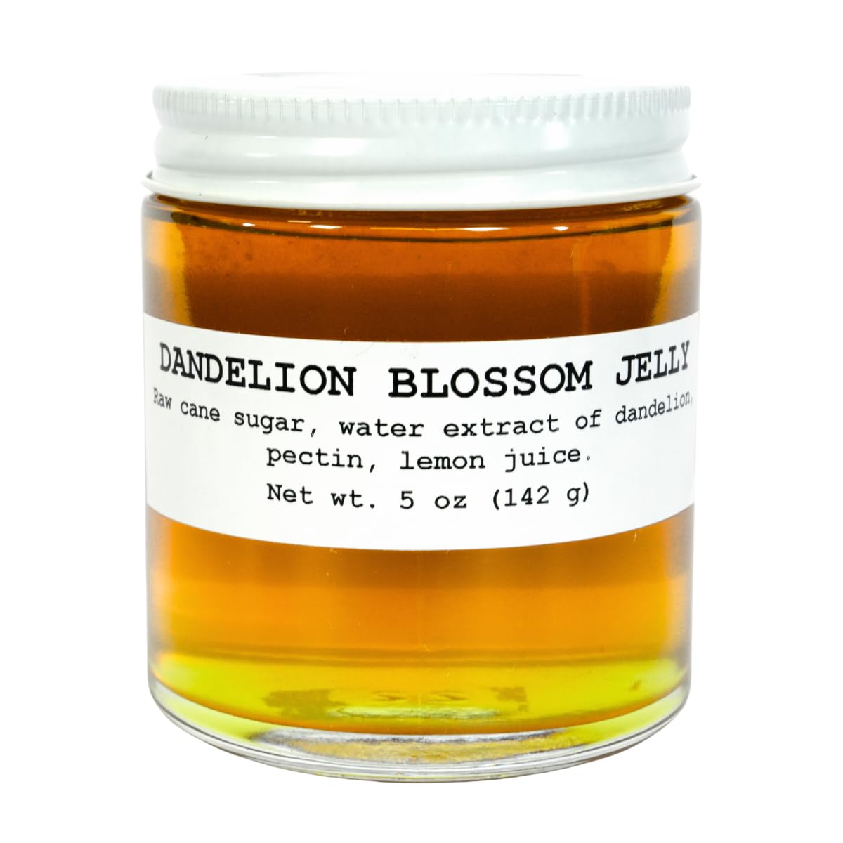 Smoke Camp Crafts - Dandelion Blossom Jelly, Gourmet Low Sugar Jelly, Homemade & All Natural Preserves, Small Jelly Jar, Vegan H