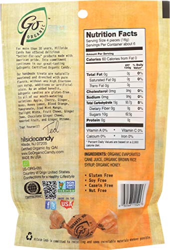 Gonaturally Organic Hard Candies (Honey) (1 X 3.5 Oz)