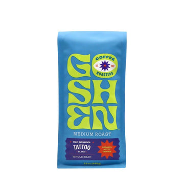 Old School Tattoo - Roasted by Goshen Coffee Roasters - Whole Bean Coffee - 12 Ounce Bag