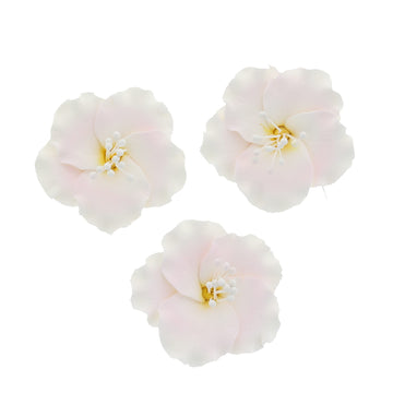 Global Sugar Art Azalea 1.75 Inch Sugar Cake Flowers Light Pink with Wire and Stamen, 10 Count by Chef Alan Tetreault