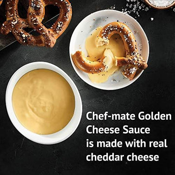Chef-mate Golden Cheddar Cheese Sauce, Canned Food for Mac and Cheese, 6 lb 10 oz (#10 Can)
