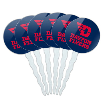 University of Dayton Secondary Cupcake Picks Toppers Decoration Set of 6
