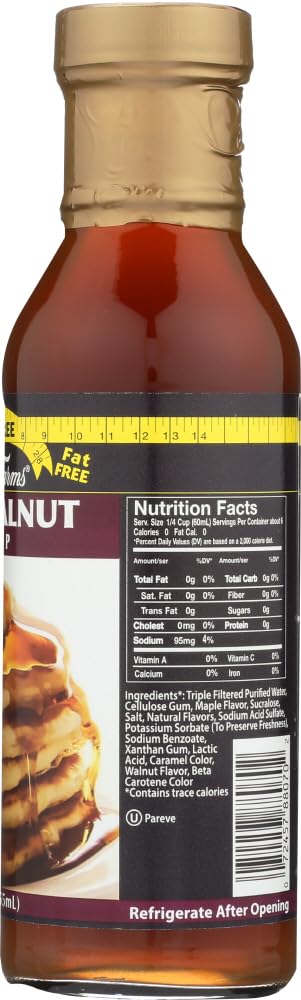 Walden Farms Maple Walnut Syrup 6 Pack With Scoop