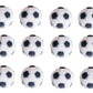 24 pc - Sport Theme Edible Sugar Cake Cupcake Cookie Toppers Decorations (Soccer)