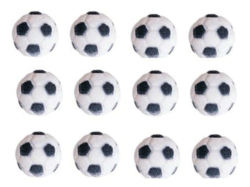 24 pc - Sport Theme Edible Sugar Cake Cupcake Cookie Toppers Decorations (Soccer)