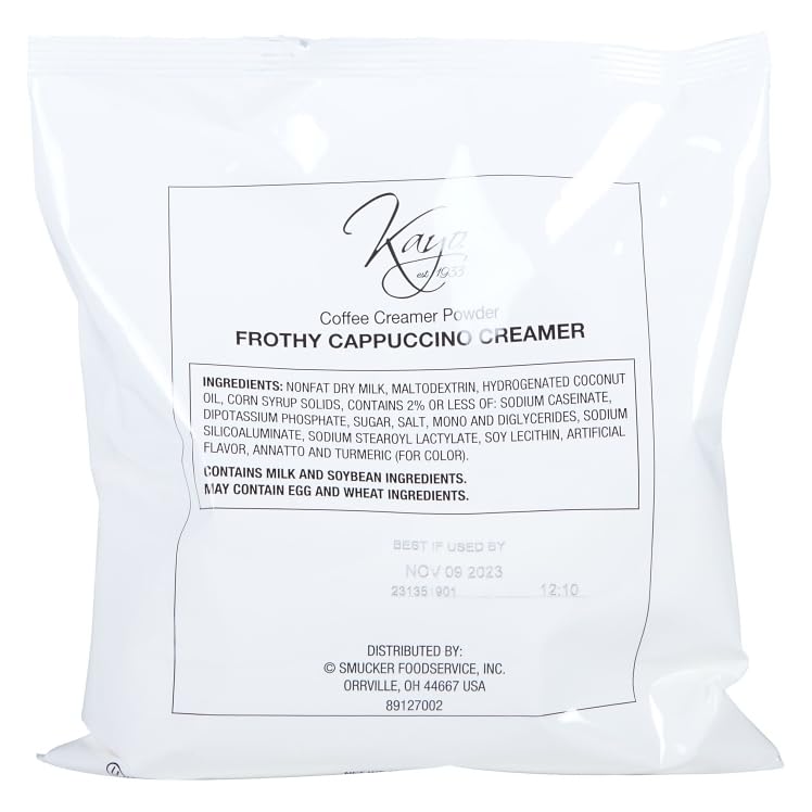 Brickhouse Kayo Frothy Cappuccino Non-Dairy Creamer, 6 x 1 lb Bags, 16 Ounce