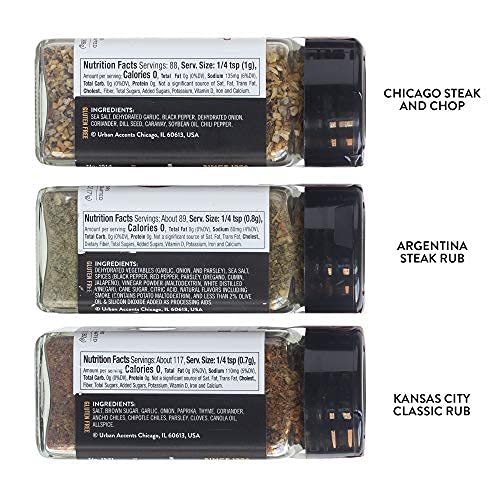 Urban Accents BUTcHER SHOP gourmet grilling Spices Rub gift Basket (Set of 3) - Ultimate BBQ Rubs and Sauces gift for grill Mast