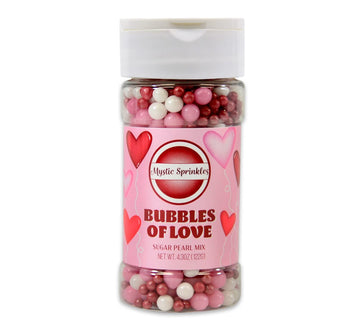 Mystic Sprinkles Valentine'S Day Sprinkle Mixes (Bubbles Of Love Sugar Pearl Mix 4.3Oz)